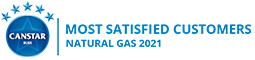 Canstar - most satisfied customers, Natural Gas 2021